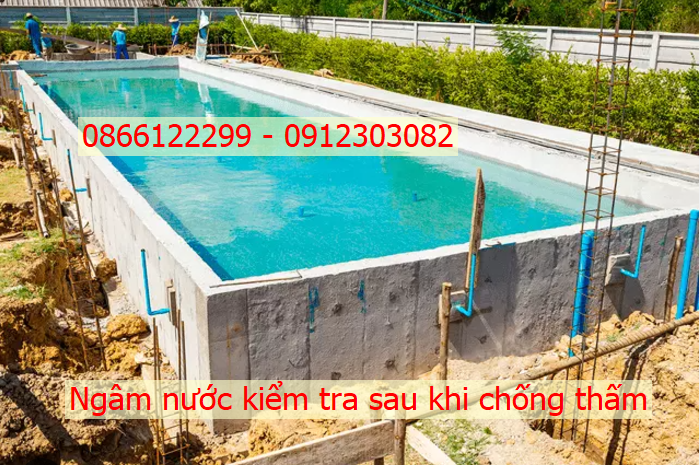 Quy trình chống thấm bể bơi 3