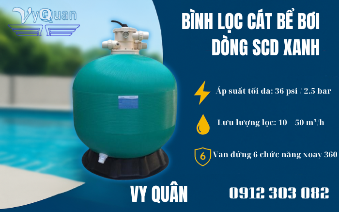 Bình lọc cát bể bơi dòng SCD