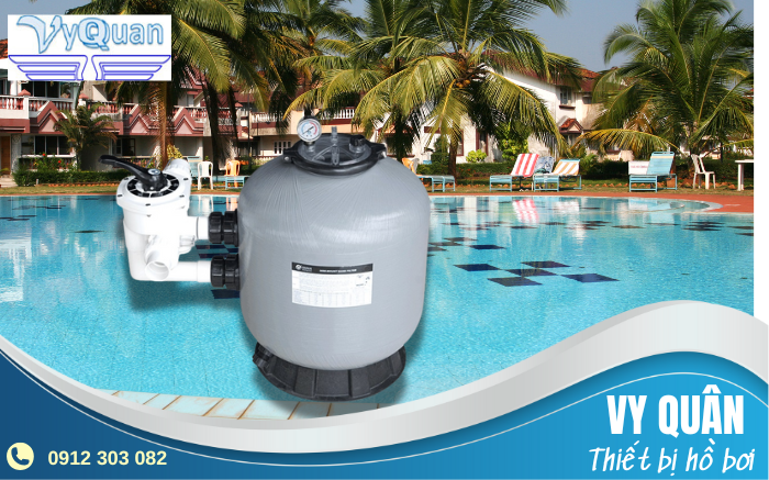 Bình lọc cát van ngang