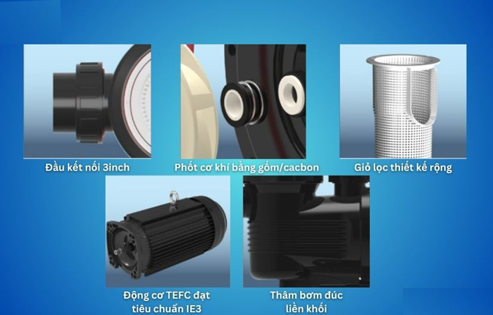 Bơm lọc Emaux UPH 5.5HP