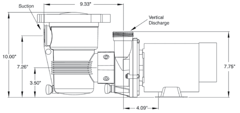 bơm lọc hồ bơi Optiflo 1.5HP chính hãng