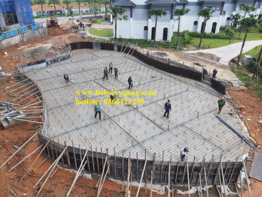 Quy trình xây dựng bể bơi 3