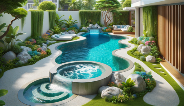 Các mẫu thiết kế bể bơi gia đình